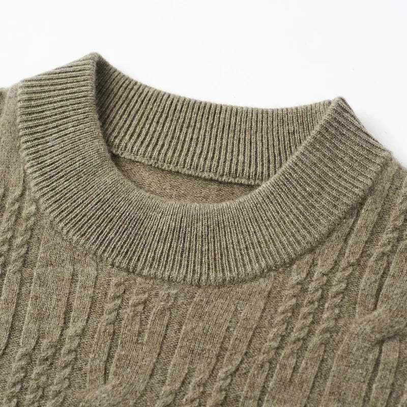 Heren Truien Casual Stijl Met Ribgebreide Manchetten 2