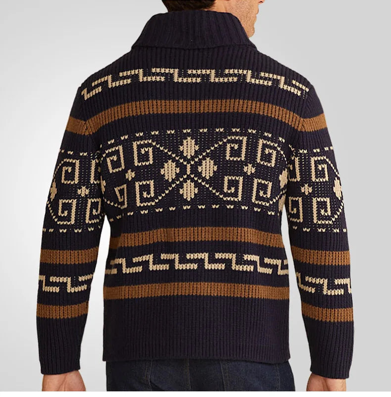 Heren Vest Gebreid Slim-Fit Met Ritssluiting 4