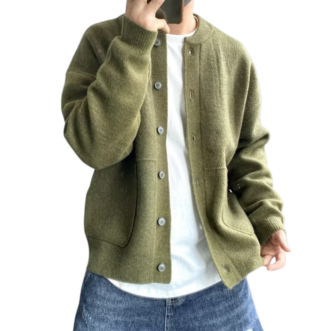 Heren Vest Gebreid met Knoopsluiting voor Casual Stijl 0