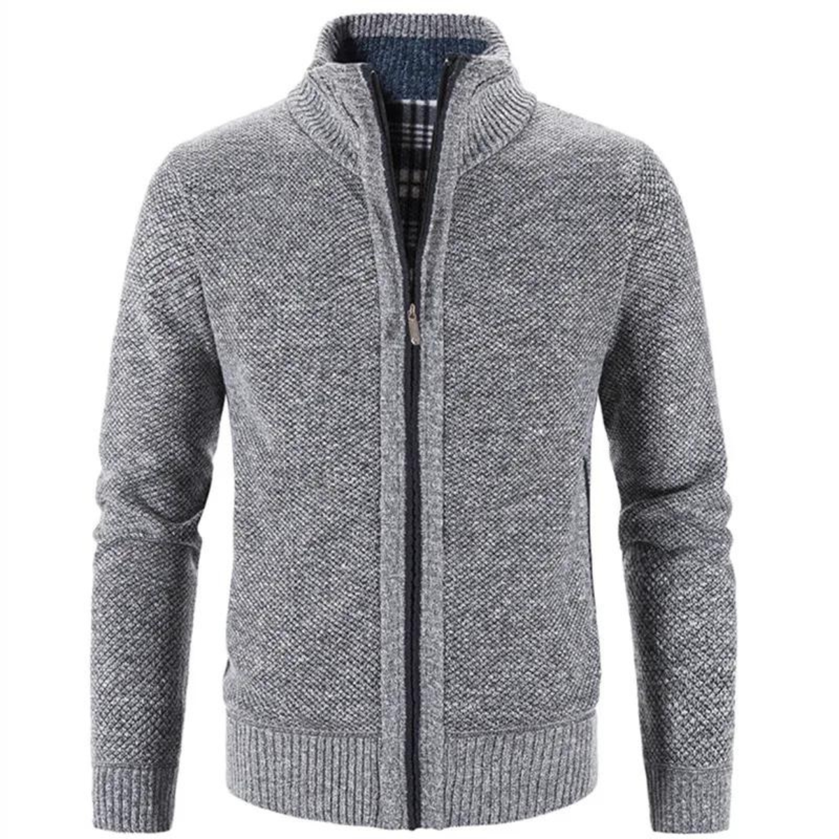 Heren Vest Gebreid met Ritssluiting 2