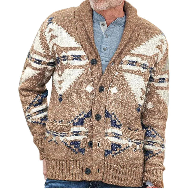 Heren Vest Geometrisch Patroon Casual Stijl 0