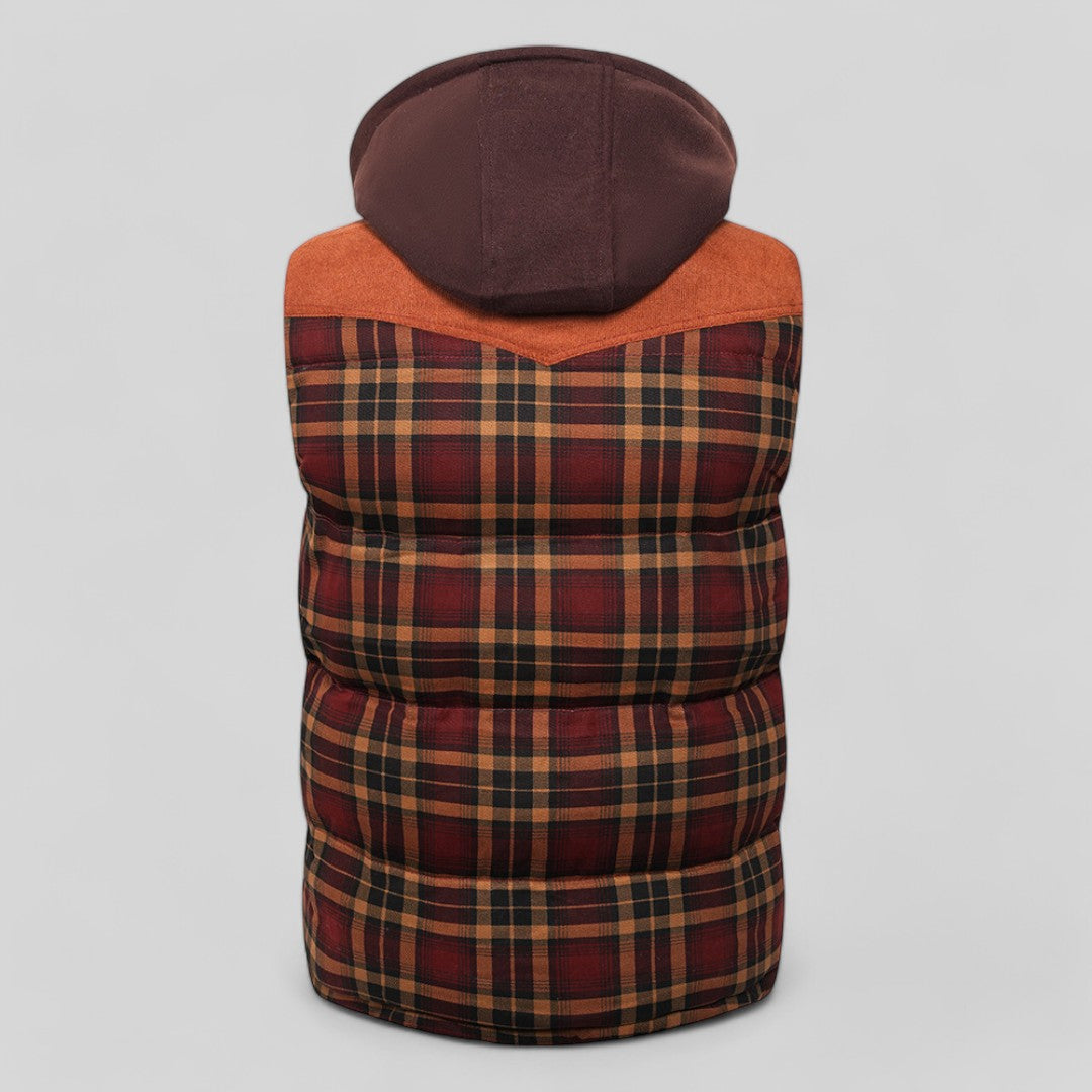 Heren Vest Hooded Katoen Polyester Lichtgewicht Met Zakken 3