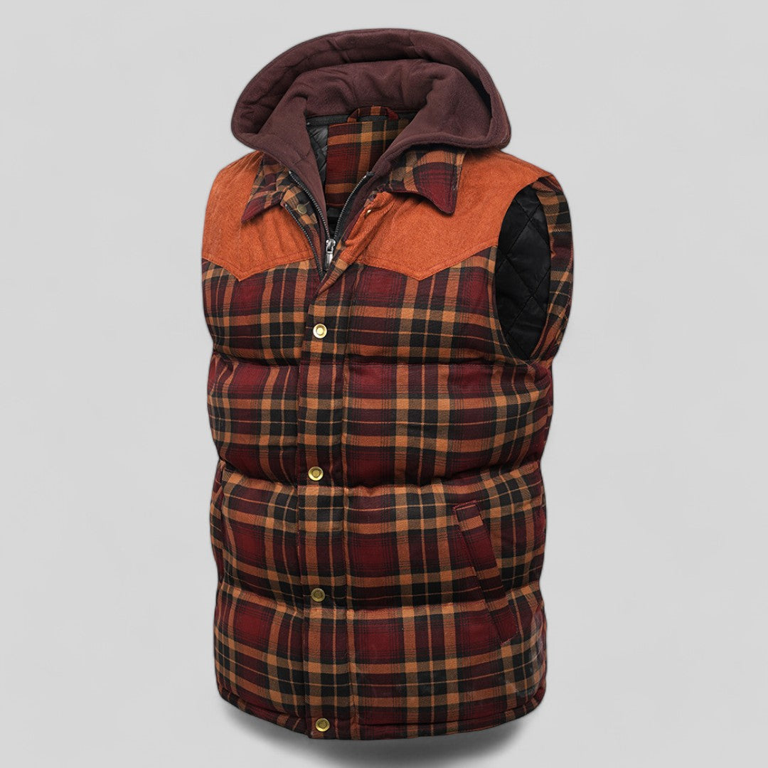 Heren Vest Hooded Katoen Polyester Lichtgewicht Met Zakken 4