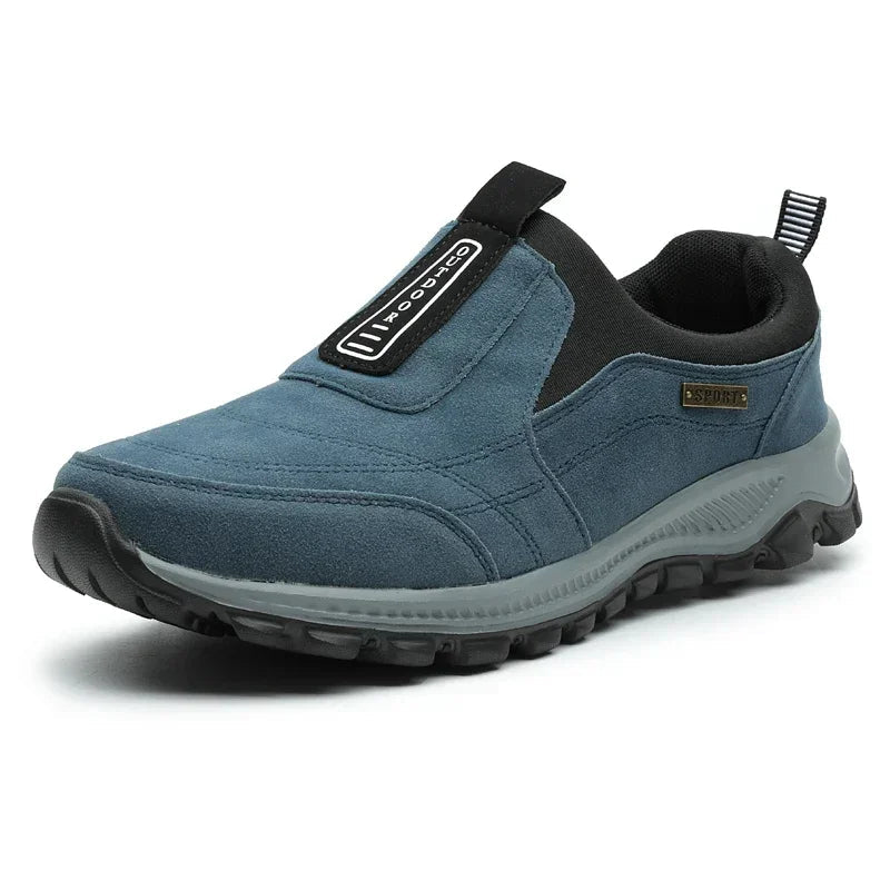 Heren Wandelschoenen Casual Suède Leer Ademend Slip-On Antislip 0