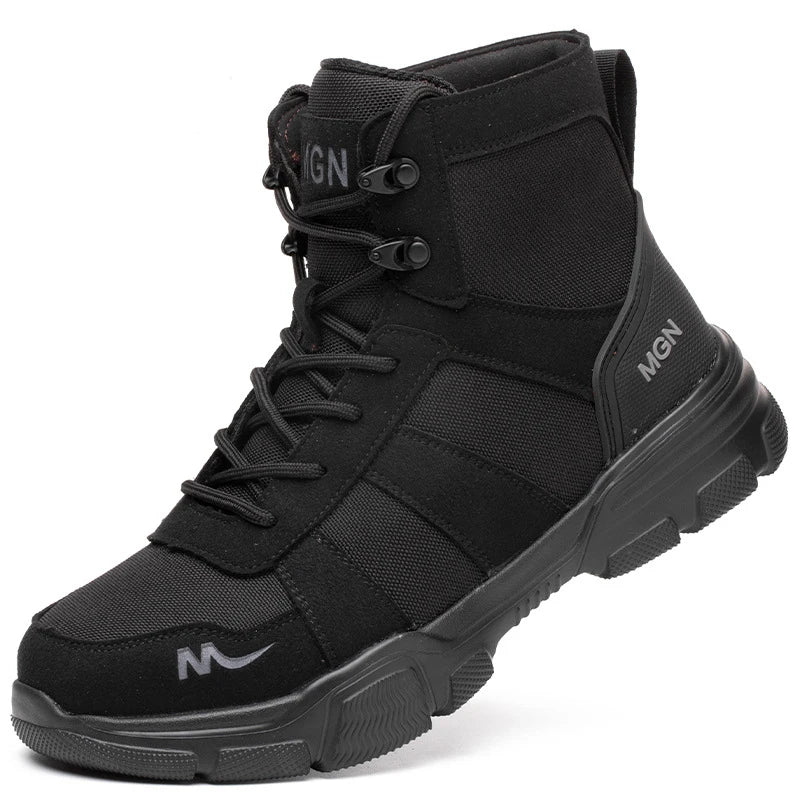 Heren Werkschoenen S3 Tactische Laarzen met Stalen Teen en Antislipzool 6