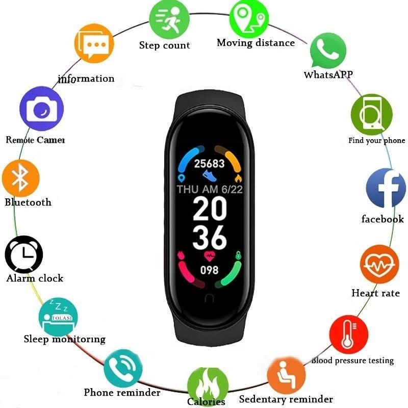 Heren en Dames Smartwatch Modern met Bluetooth Functies 5