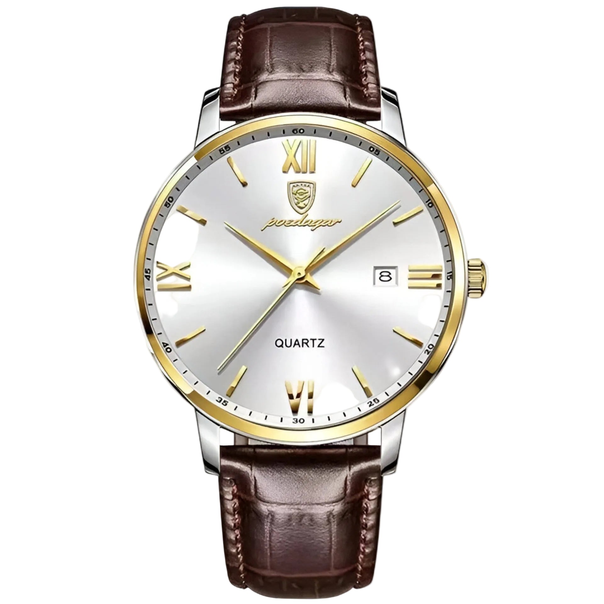 Herenhorloge Met Tijdloos Ontwerp En Quartz Uurwerk 0