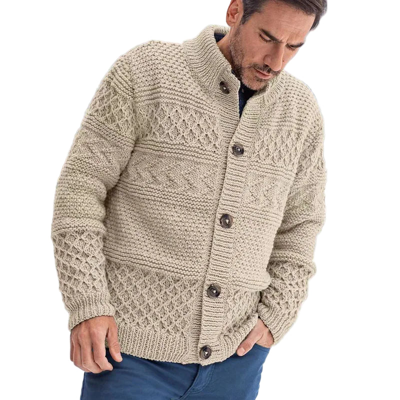 Herenjas Casual met Lange Mouwen en Knoopsluiting 0