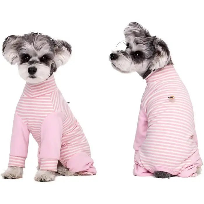 Honden Herstelpak Lange Mouwen Gestreept Pyjama-Stijl 4