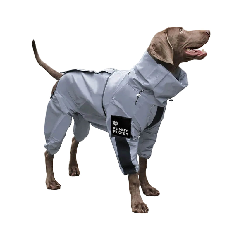 Honden Regenjas Reflecterend Waterdicht met Harnasopening 0