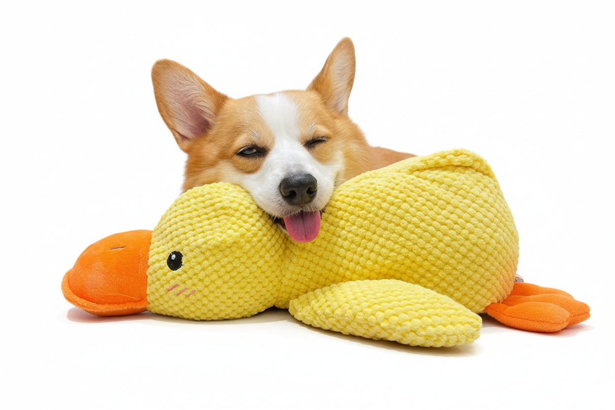 Honden Speelgoed Kalmerende Eend Voor Actief Spelletjes En Vermaak 0