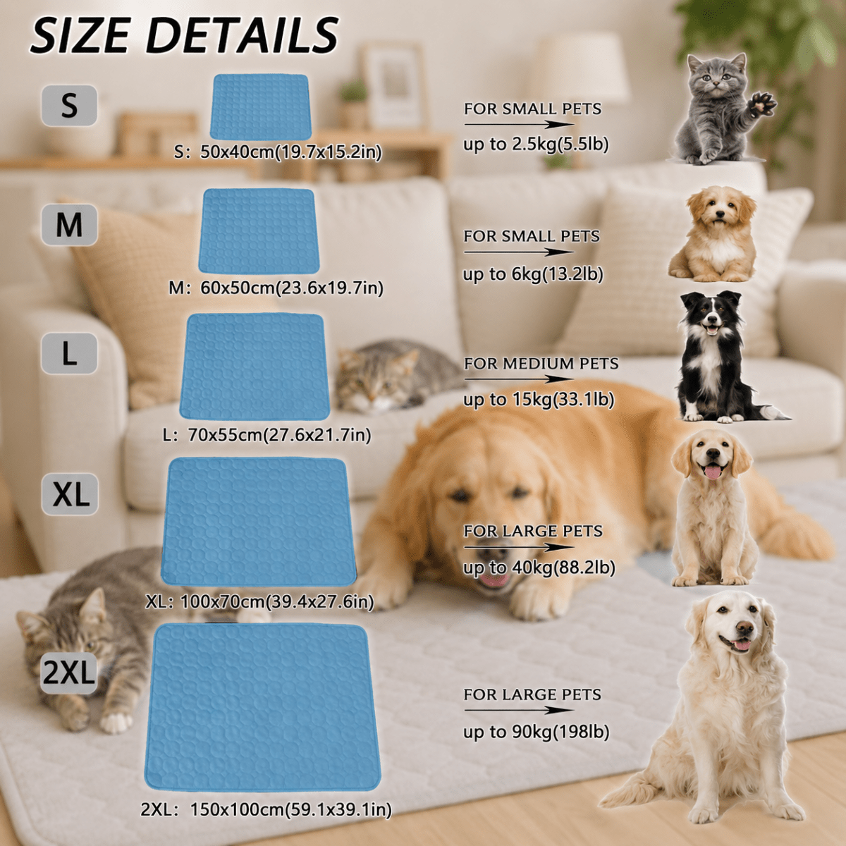 Honden en Katten Koelbed Extra Groot 7