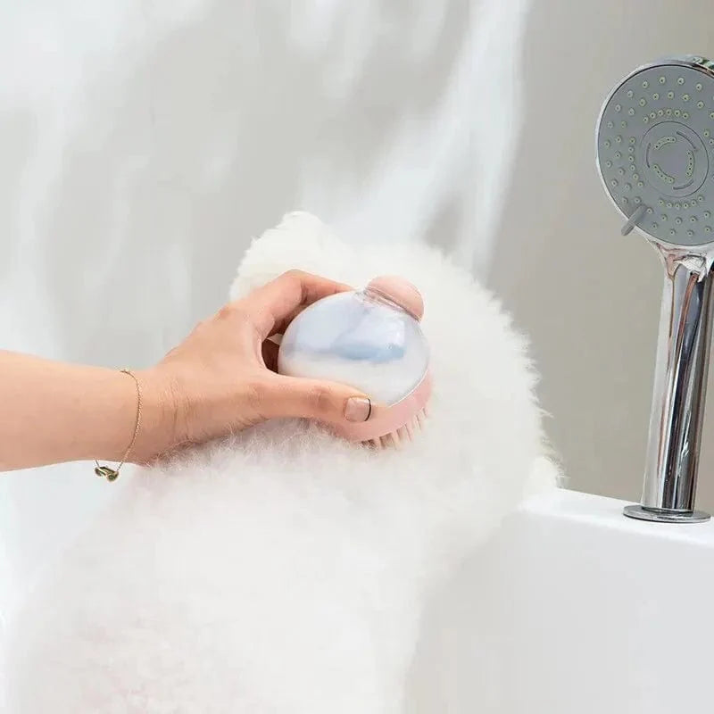 Hondenborstel met Shampoodispenser en Zachte Massage voor Honden 2