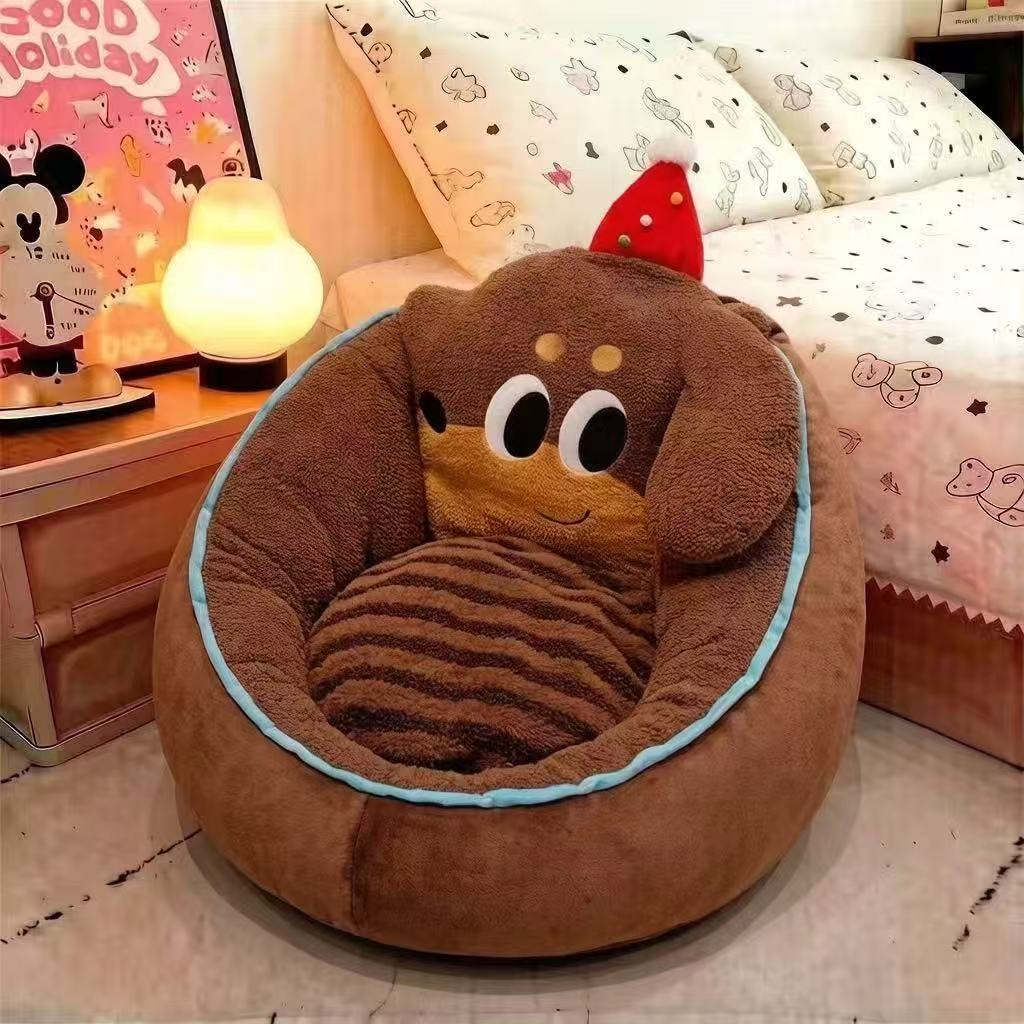 Hondenmand Pluche Knuffelnest voor Kleine Honden en Katten 1