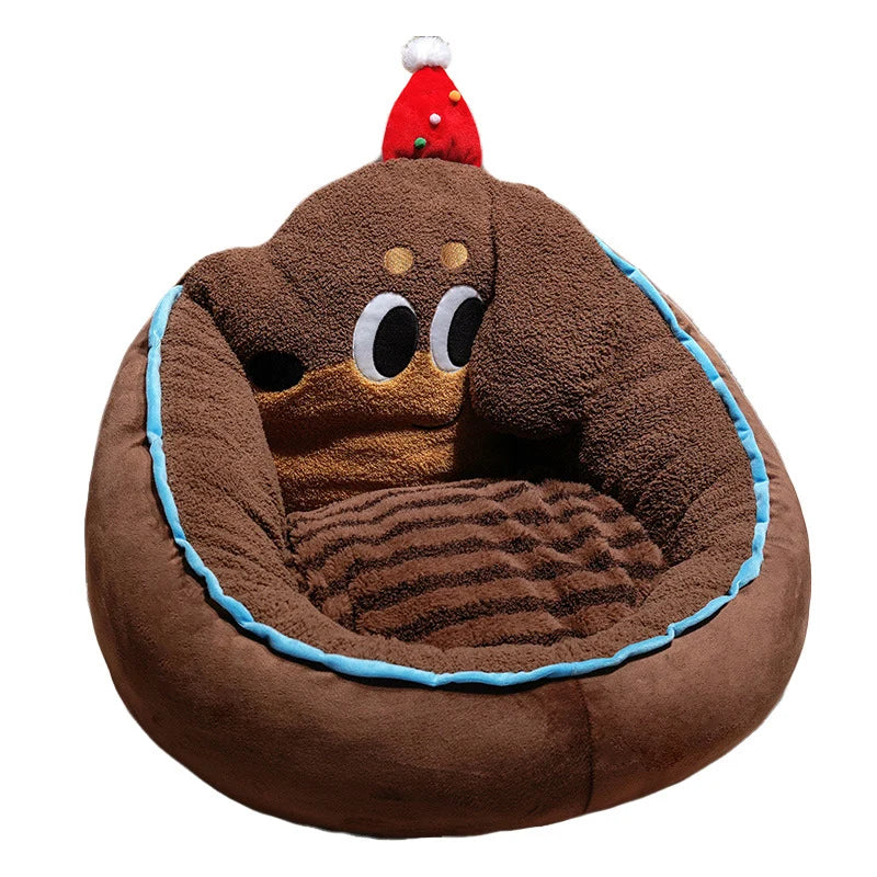 Hondenmand Pluche Knuffelnest voor Kleine Honden en Katten 4