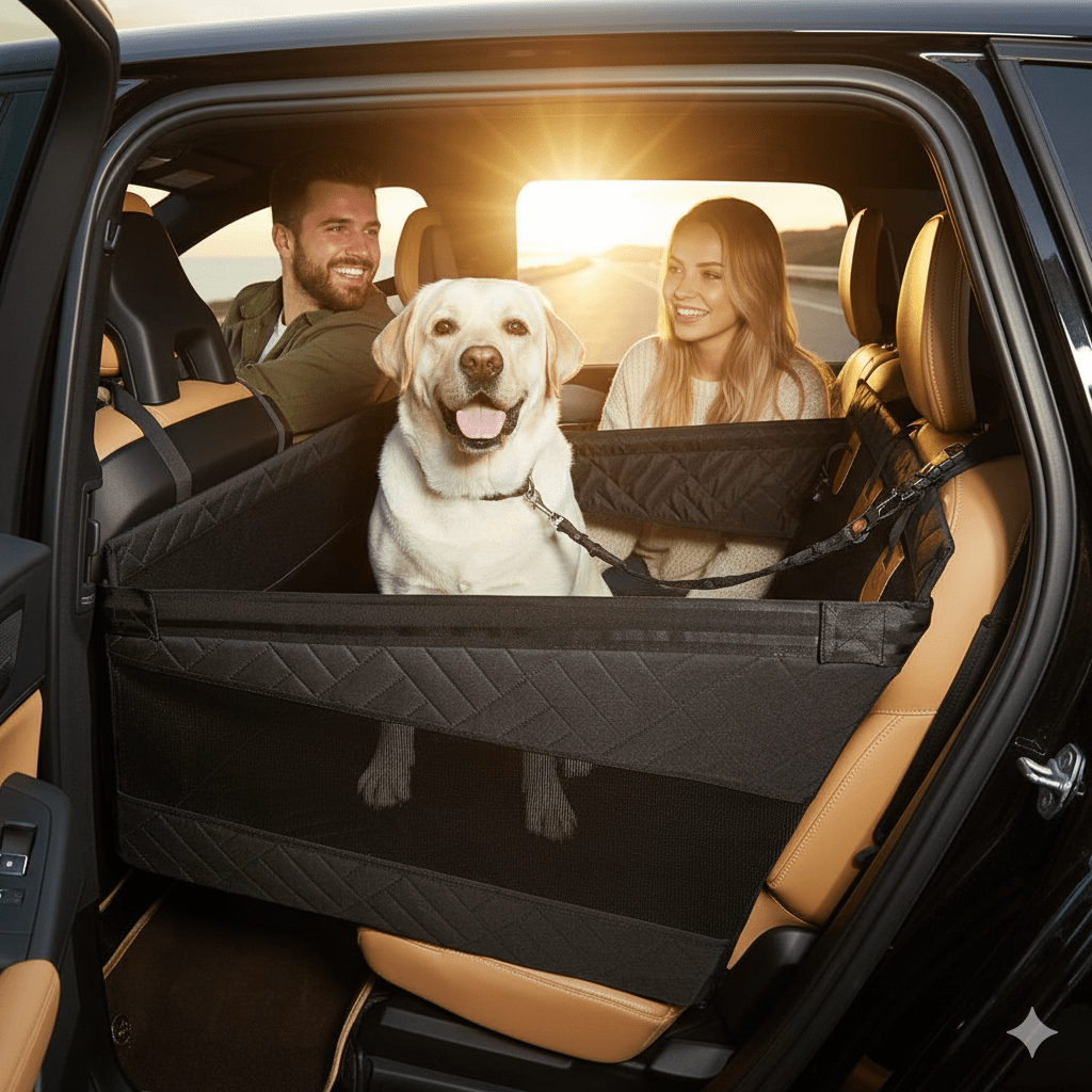 Hondenmat voor in de Auto met Waterdichte Hoes en Antislip Onderkant 1