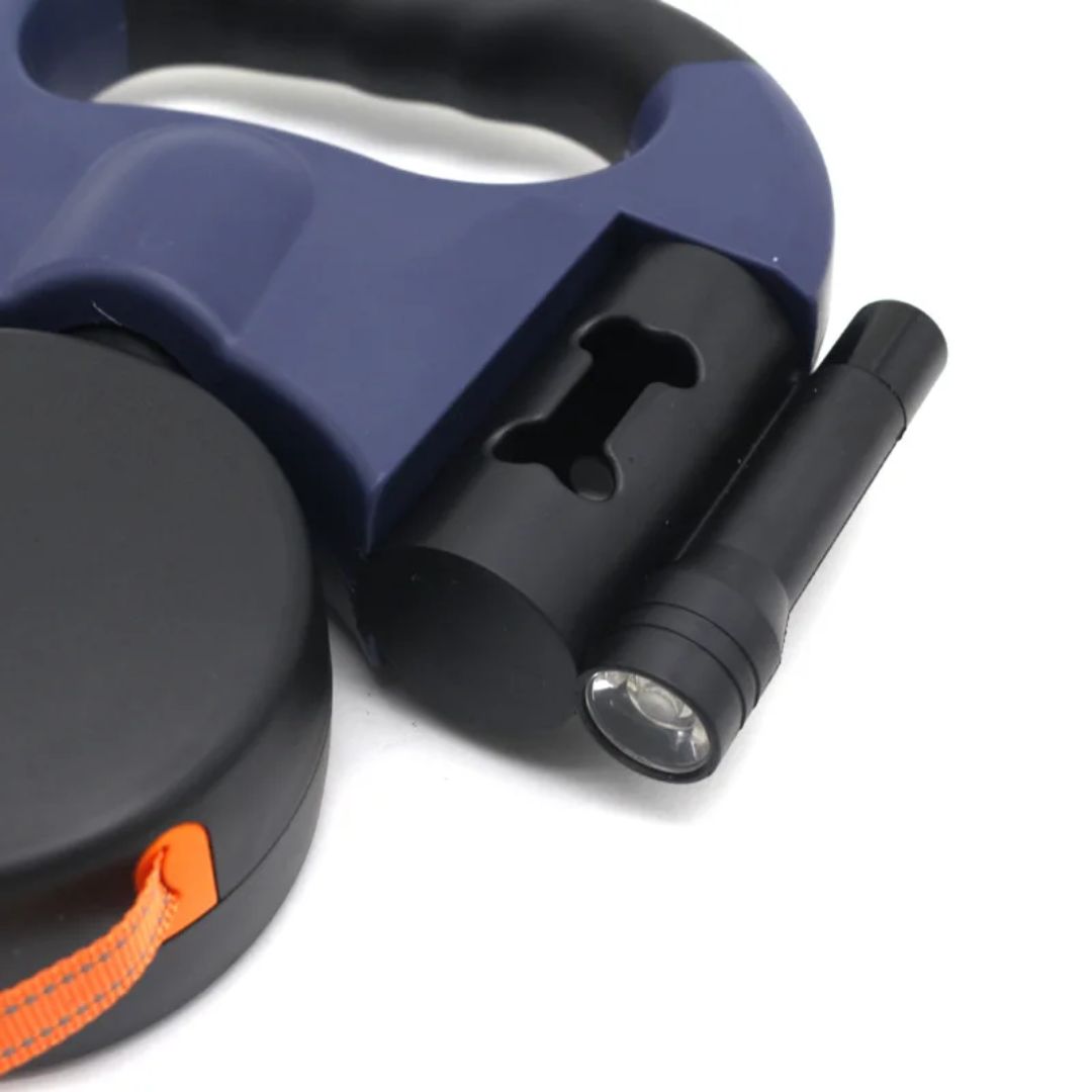 Hondenriem Voor Twee Honden Uittrekbaar Met Zaklamp 360-Graden Ontwarrend Mechanisme 7