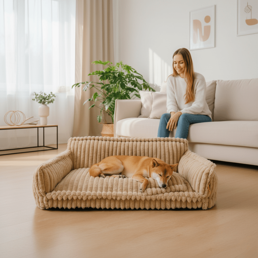 Hondensofa voor huisdieren met verhoogde hoofdsteun 2