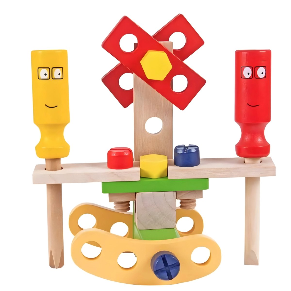 Houten Gereedschapskoffer voor Kinderen met Bouwvaardigheden 5