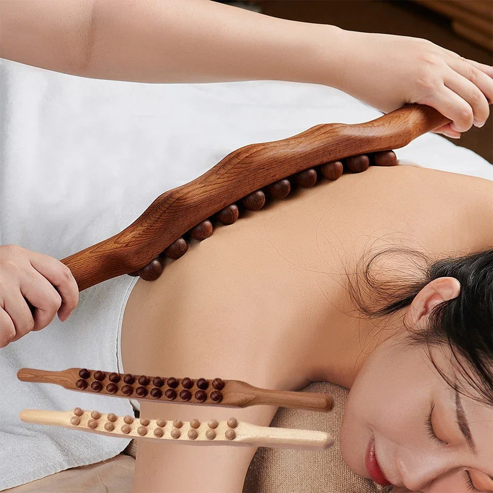 Houten Gua Sha Massagestok voor Ontspanning 0