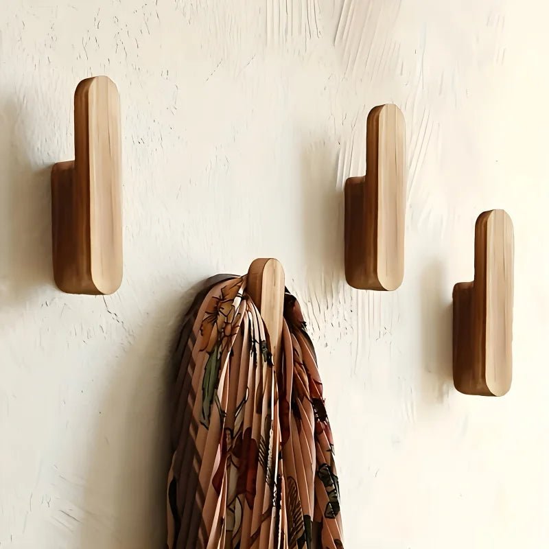 Houten Haakrek Set van 4 voor Wandorganisatie 3
