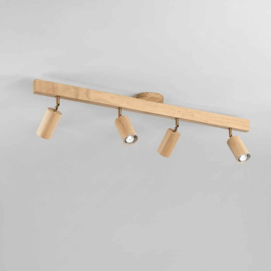 Houten LED Plafondlamp Minimalistisch Verstelbaar 15