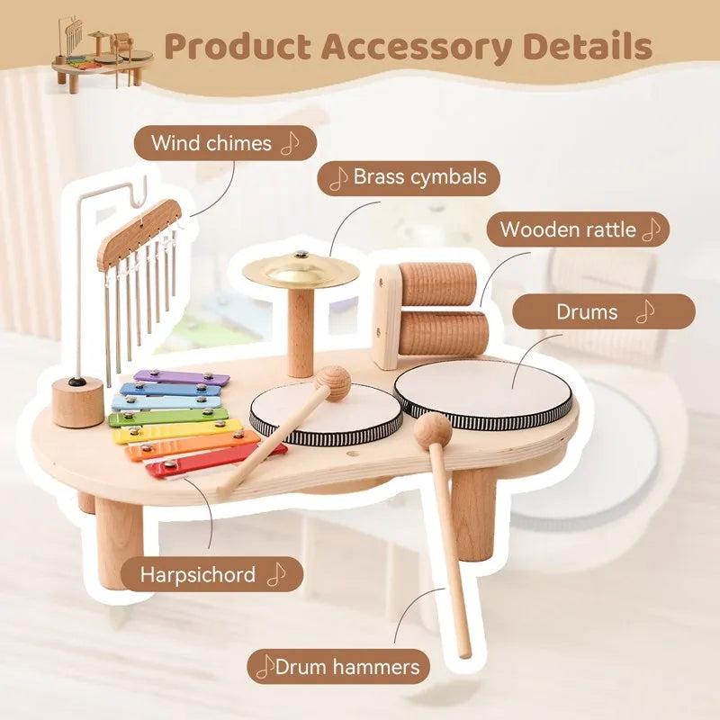 Houten Muziekstation voor Kinderen - MelodyMaker 5