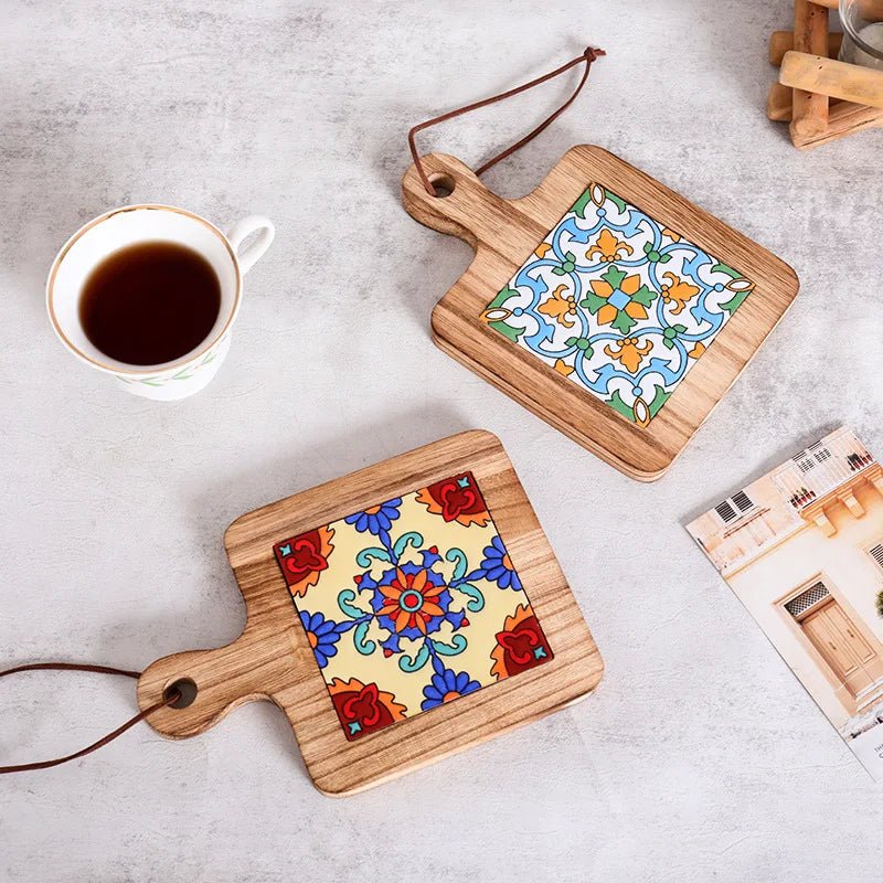 Houten Onderzetter Rustiek Design 2