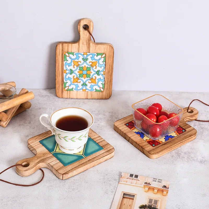 Houten Onderzetter Rustiek Design 3