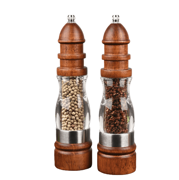 Houten Peper- en Zoutmolen Rustiek Handmatig