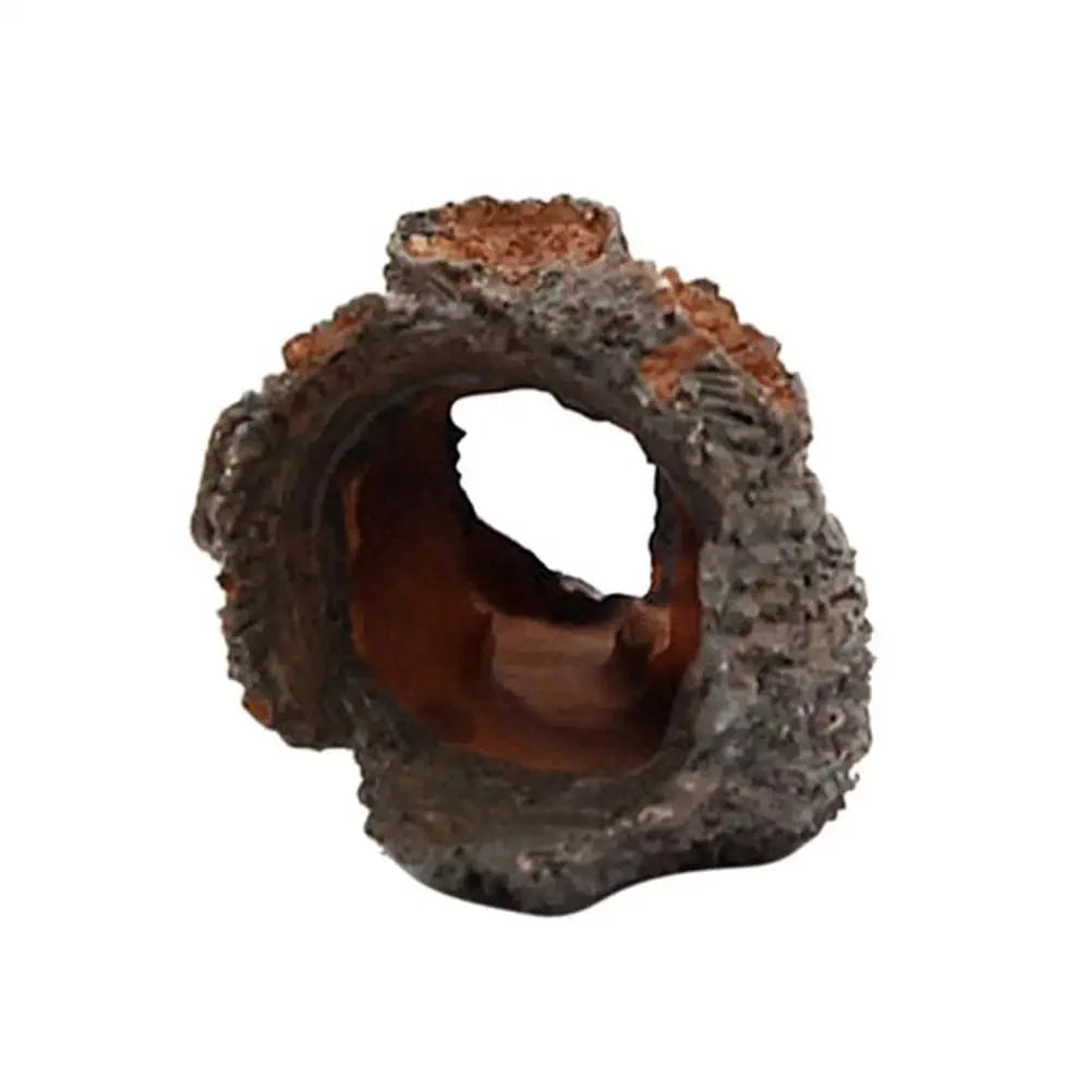 Houten Tunnel Ornament voor Vissen en Garnalen in Aquarium 3