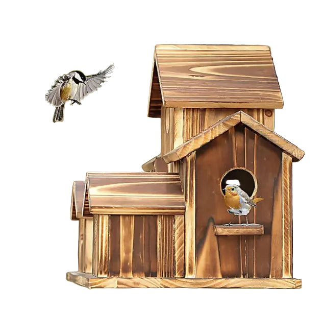 Houten Vogelhuisje voor Buiten met Ruim Ontwerp 2