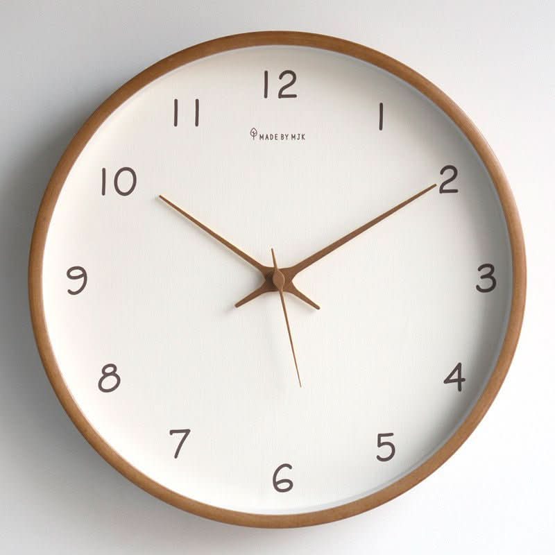 Houten Wandklok Met Stille Beweging 8