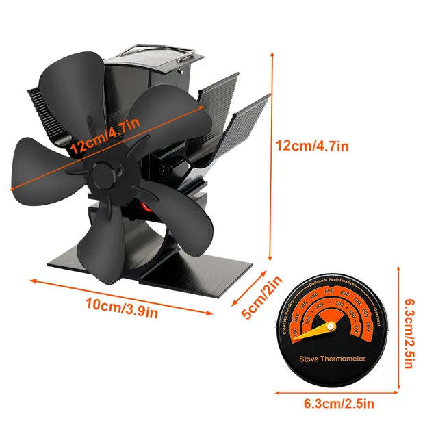 Houtkachelventilator voor Efficiënte Warmteverspreiding 5