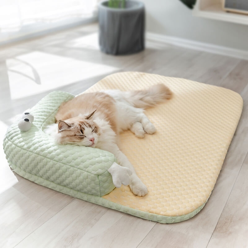 Huisdierbed Koel voor Zomercomfort met Antislipbodem en L-Vormig Kussen 0