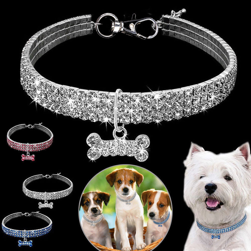 Huisdieren Halsband Met Strass Voor Honden En Katten 1