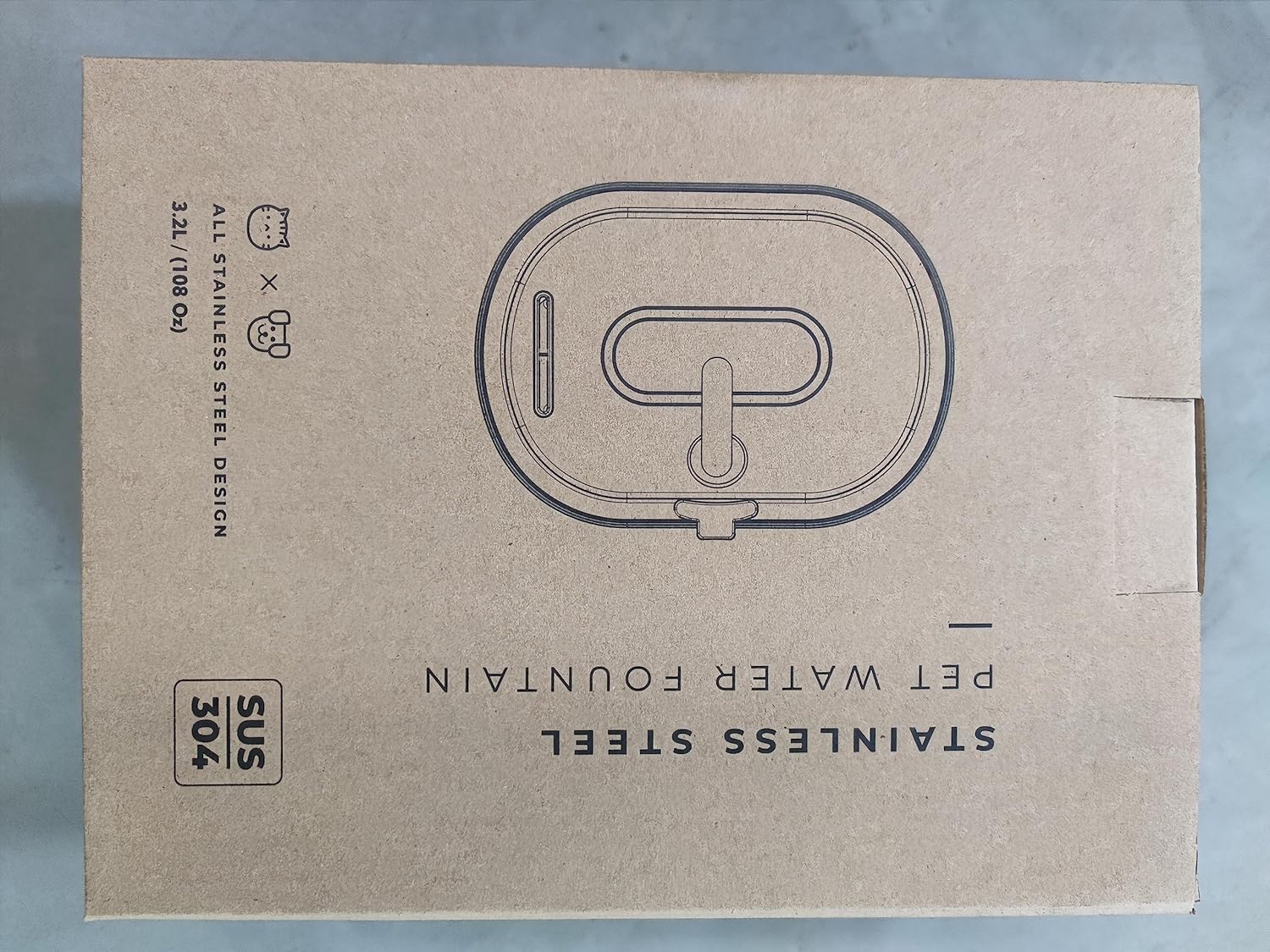 Huisdieren Waterfontein Met Waterniveauvenster Stijlvol Design 6