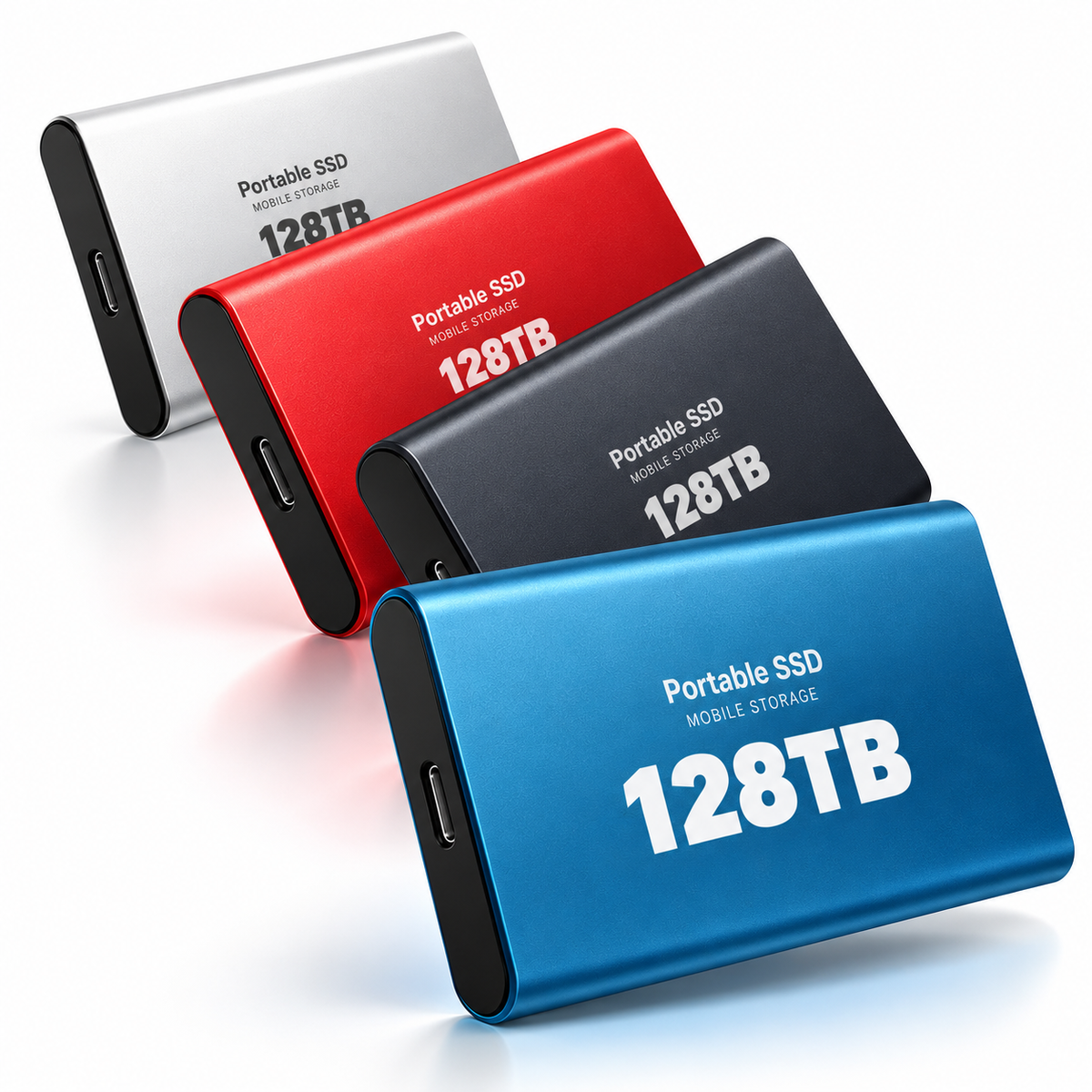 Externe SSD 128TB met USB-C Aansluiting en Compacte Behuizing