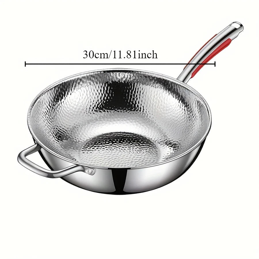 Inductie Wokpan met Ronde Bodem voor Perfecte Warmteverdeling 6