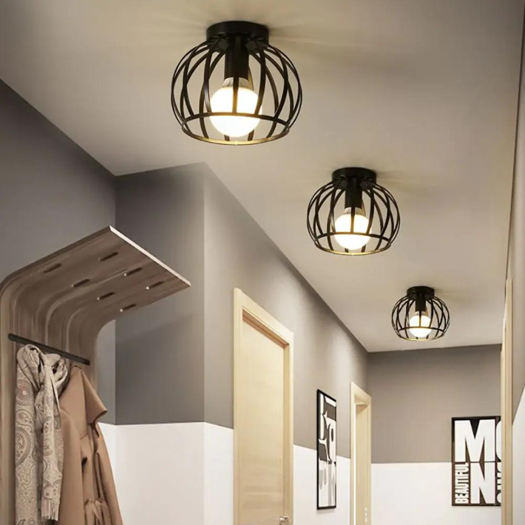 Industriële Plafondlamp Open Ontwerp 1