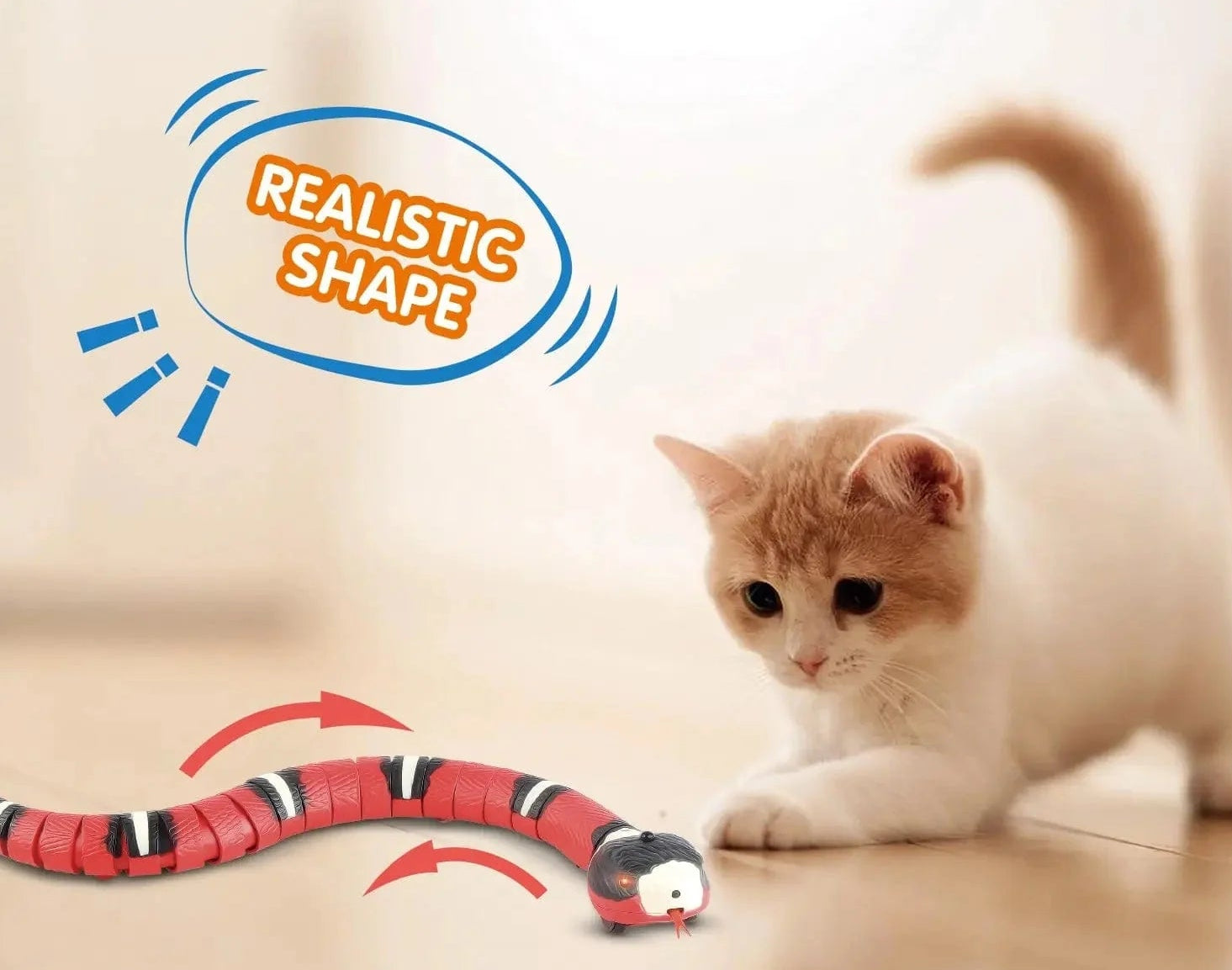 Interactief Kattenspeelgoed Automatische Slang voor Katten 1