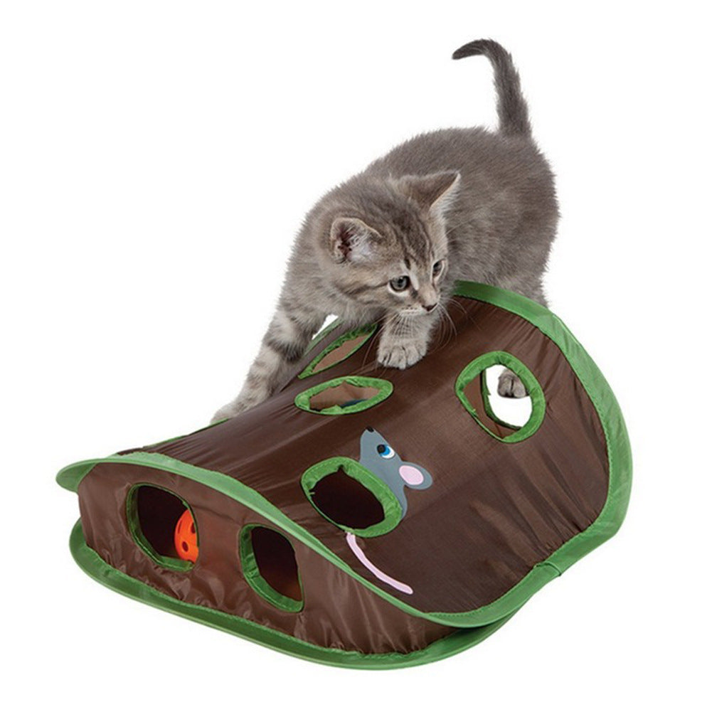 Interactief Kattenspeelgoed Tunnel voor Katten met Meerdere Openingen 0