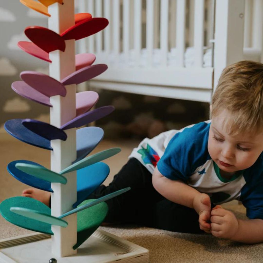 Interactieve Toren Speelgoed voor Kinderen met Geluiden en Kleuren - Houten Montessori Speelgoed 1 Jaar 4