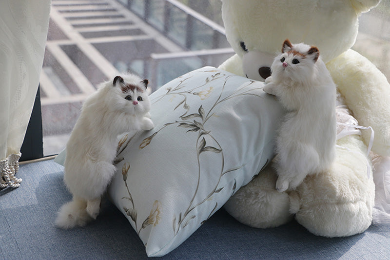 Kat Beeldje Decoratief voor Thuis en Kantoor - Schattig Ontwerp met Realistische Gezichtsuitdrukkingen 7