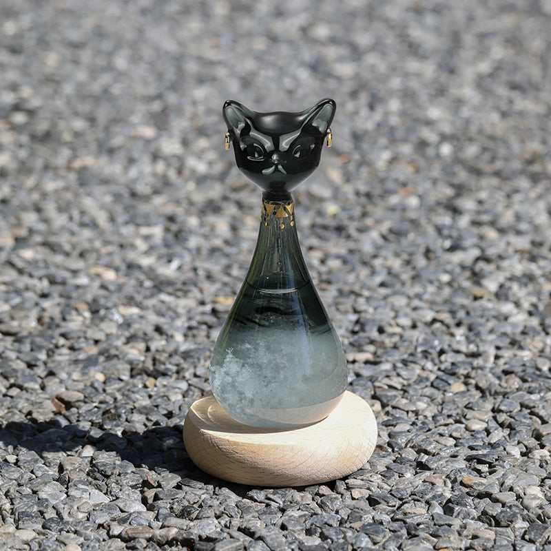 Katten Weersvoorspellingsfles Antiek Decoratief Item 1