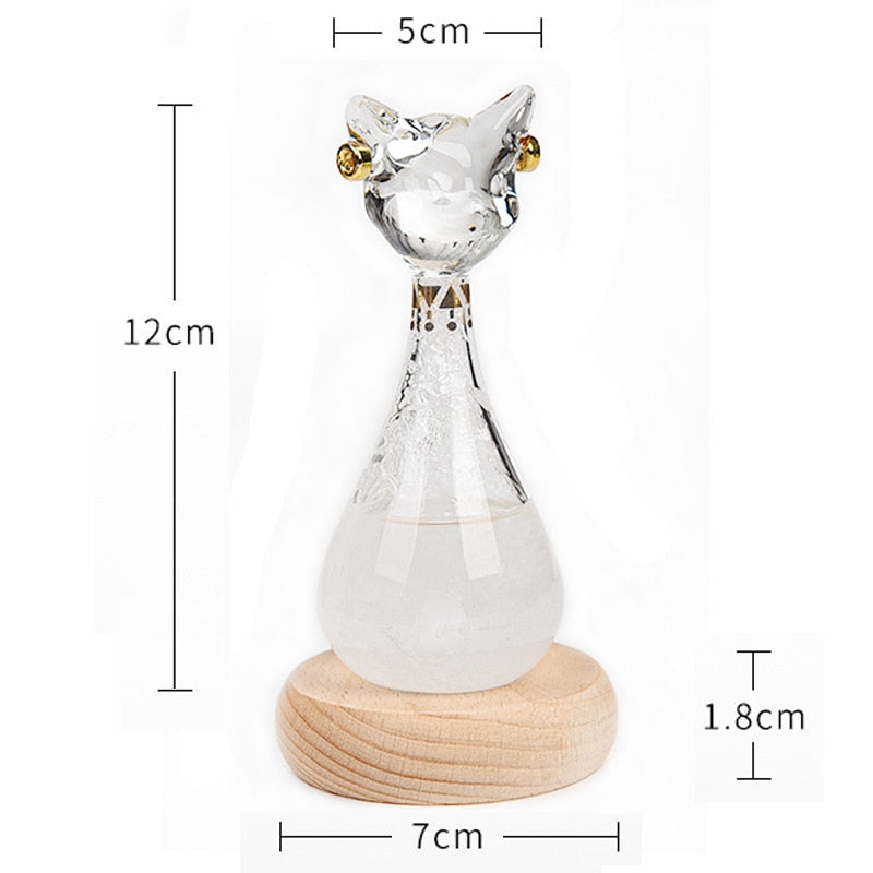 Katten Weersvoorspellingsfles Antiek Decoratief Item 5