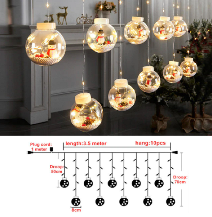 Kerstverlichting Buiten Ballen met Afstandsbediening en 8 Lichteffecten 1