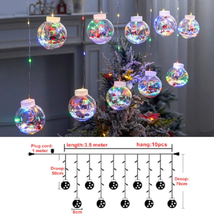 Kerstverlichting Buiten Ballen met Afstandsbediening en 8 Lichteffecten 3