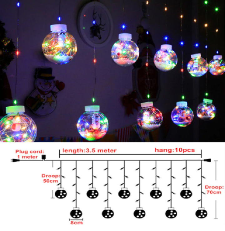 Kerstverlichting Buiten Ballen met Afstandsbediening en 8 Lichteffecten 4