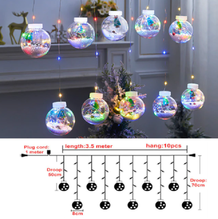 Kerstverlichting Buiten Ballen met Afstandsbediening en 8 Lichteffecten 5
